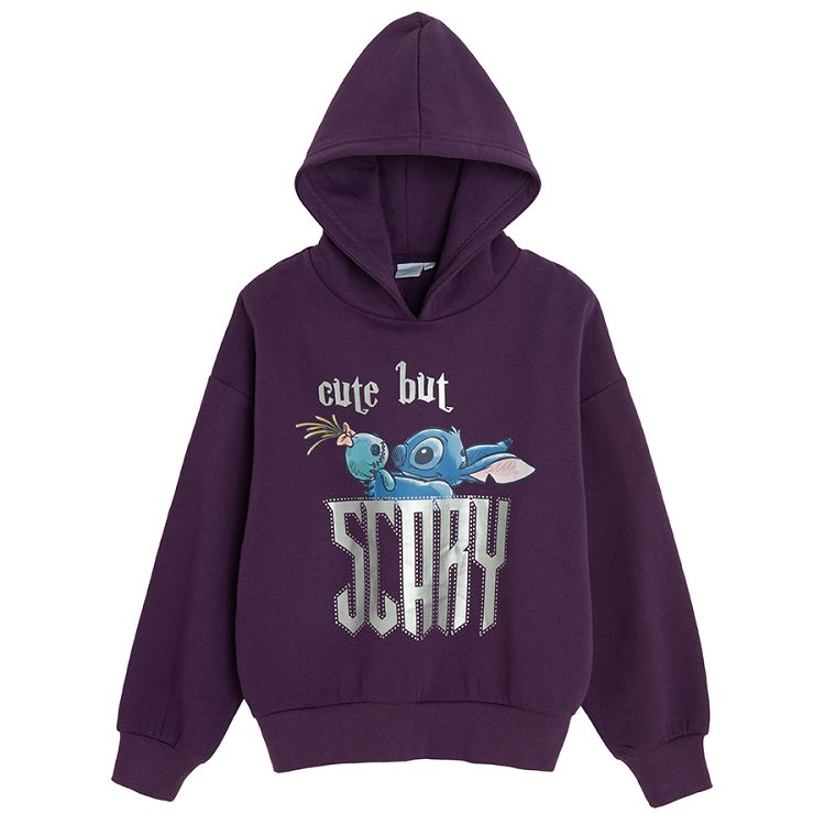 Stich & Lilo purple hooded Halloween sweatshirt