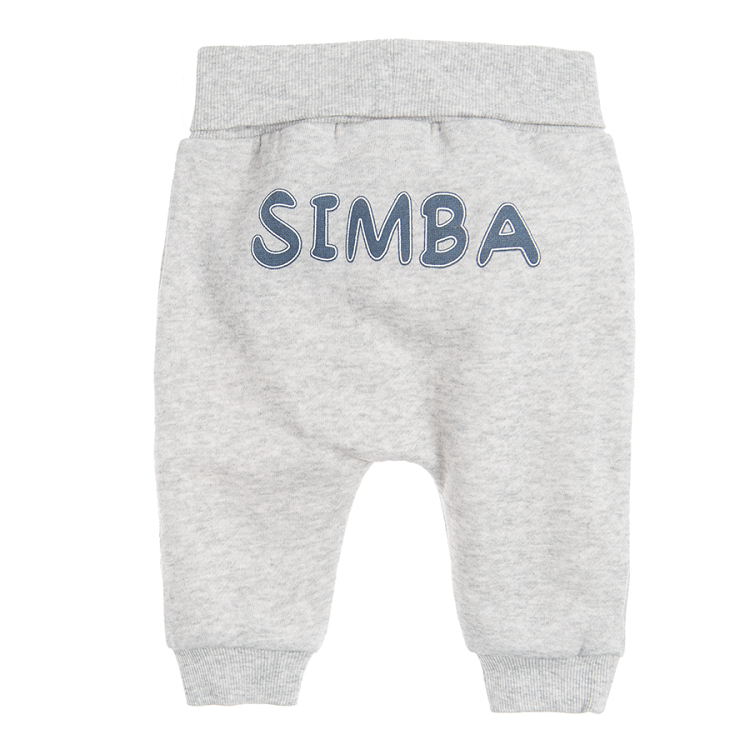 Grey melange Simba jogging pants