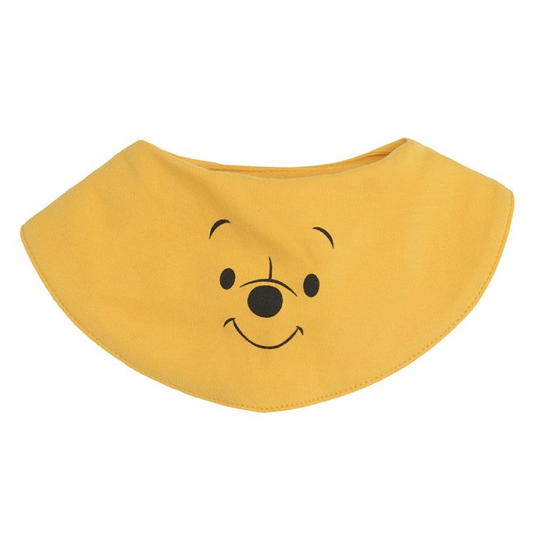 Winnie the Pooh long sleeve bodysuit, footed leggings and bib set