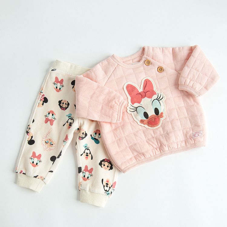 Disney jogging set with quilt Daisy Duck sweatshirt and pants