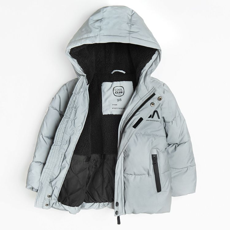 NASA silver hooded jacket