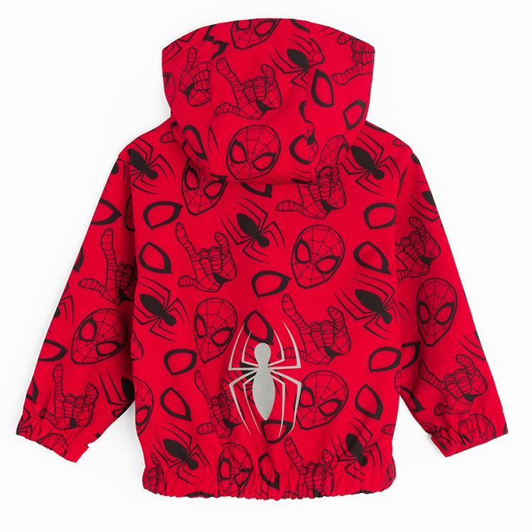 Spiderman red hooded light jacket