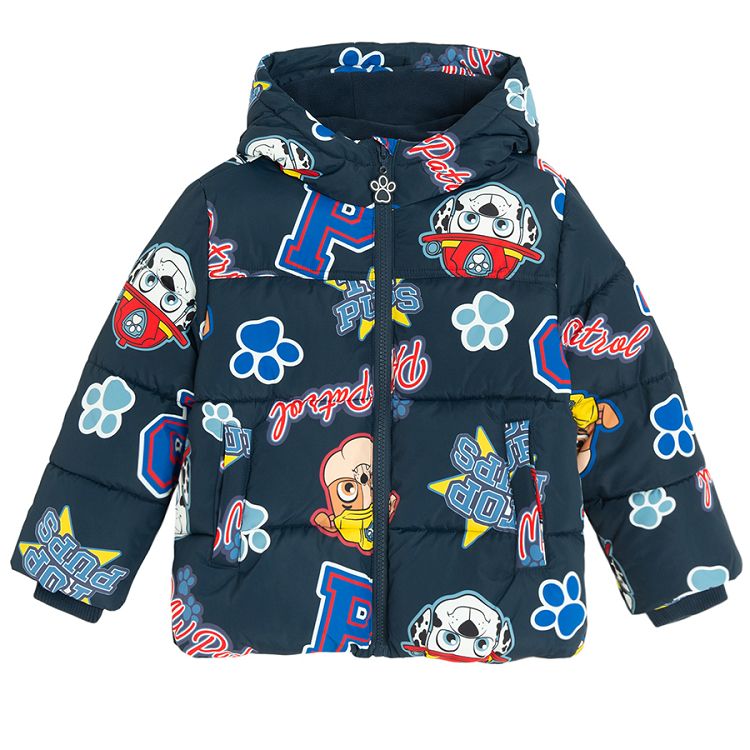 Paw Patrol blue hooded winter jacket