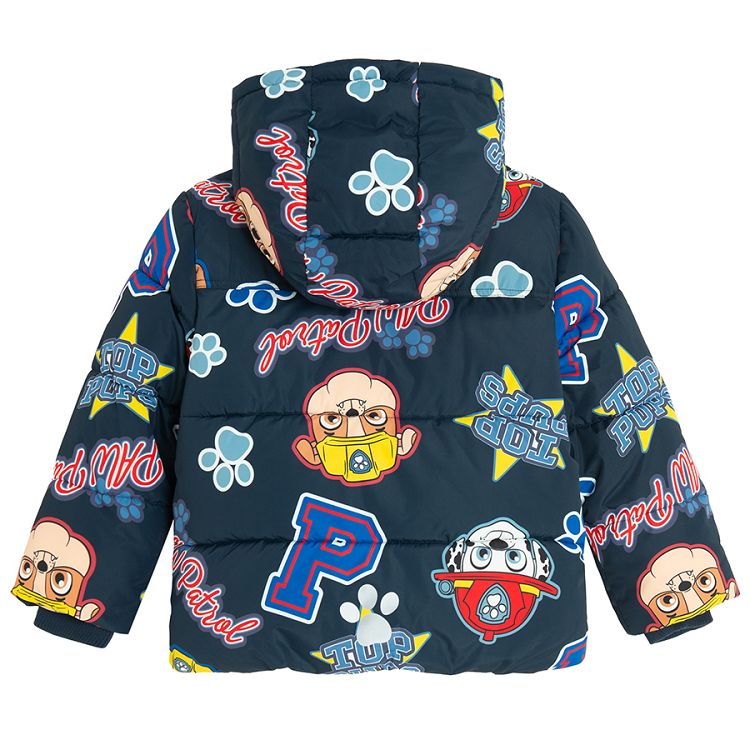 Paw Patrol blue hooded winter jacket