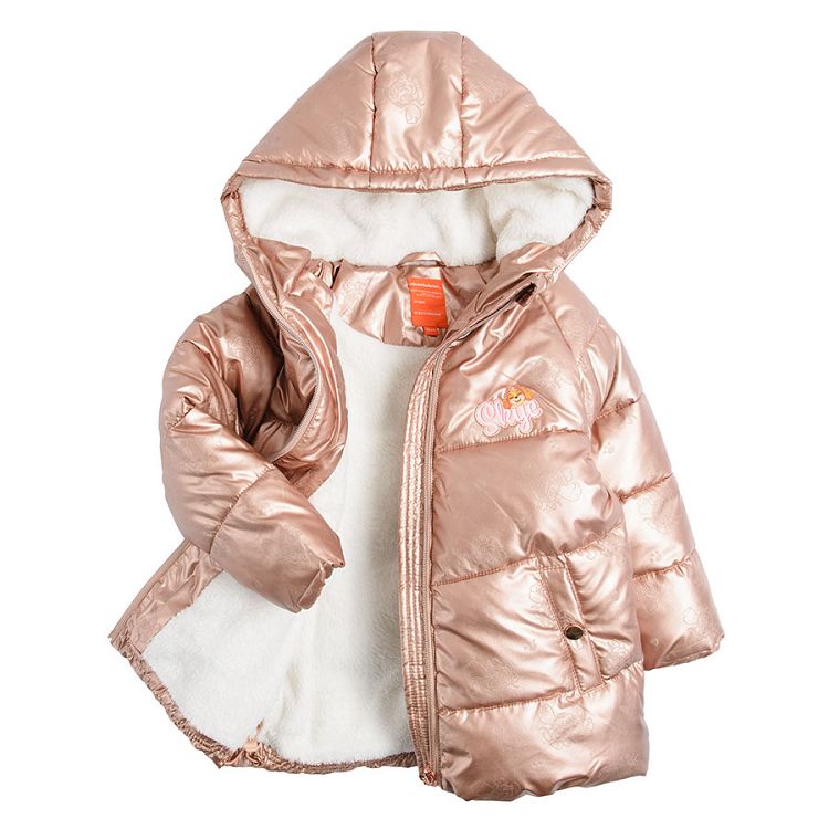 Metalic rose gold jacket