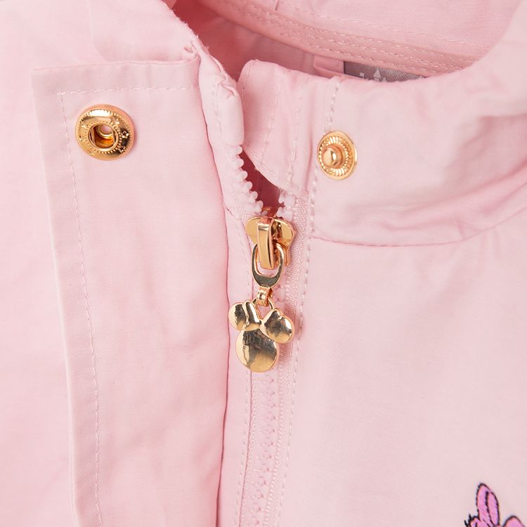 Minnie Mouse pink zip through hooded jacket