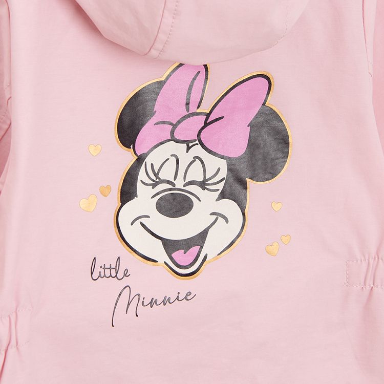 Minnie Mouse pink zip through hooded jacket