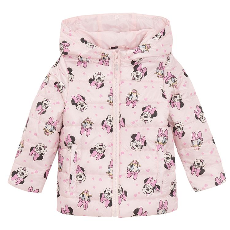 Minnie Mouse pink zip through hooded jacket