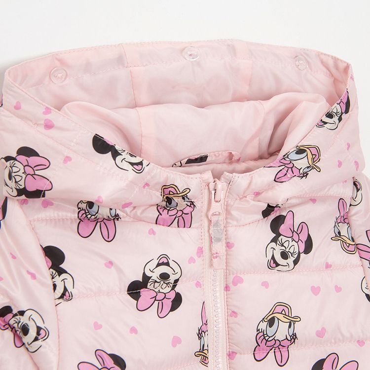 Minnie Mouse pink zip through hooded jacket