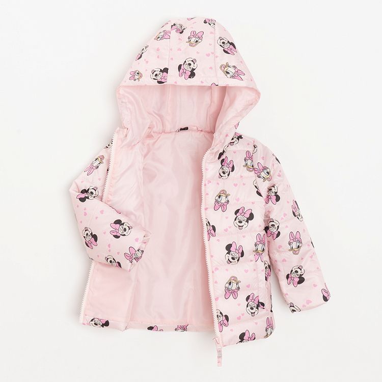 Minnie Mouse pink zip through hooded jacket