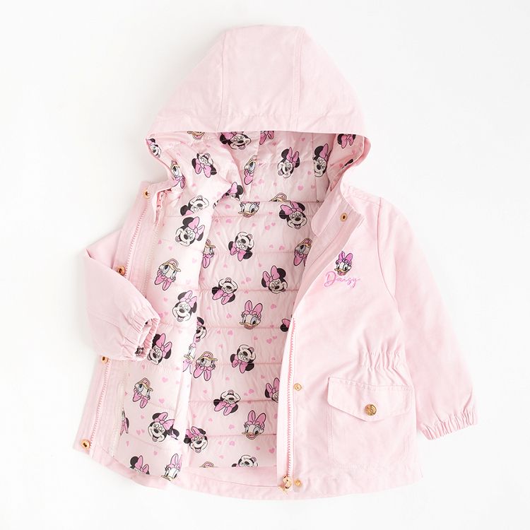 Minnie Mouse pink zip through hooded jacket