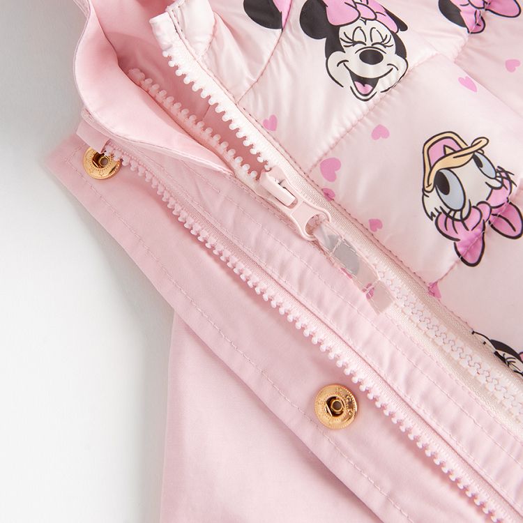 Minnie Mouse pink zip through hooded jacket