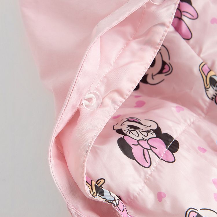 Minnie Mouse pink zip through hooded jacket