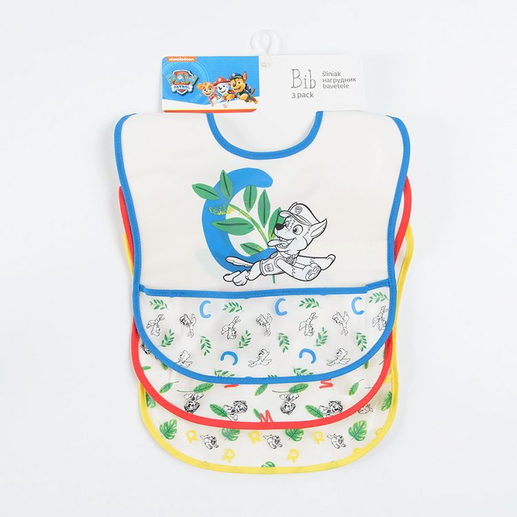 Paw Patrol bibs 3-pack