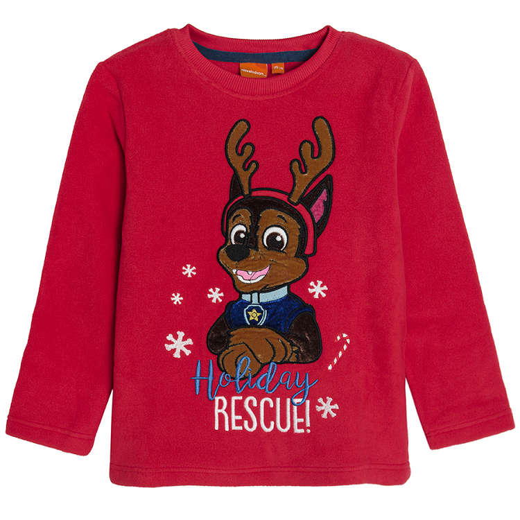 Long sleeve fleece Paw Patrol Xmas pyjamas