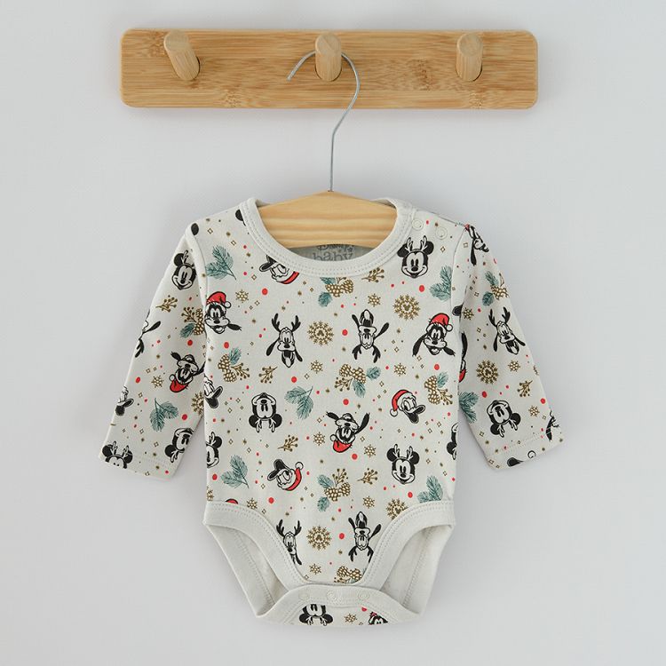 Disney friends Long sleeve bodysuits 3-pack