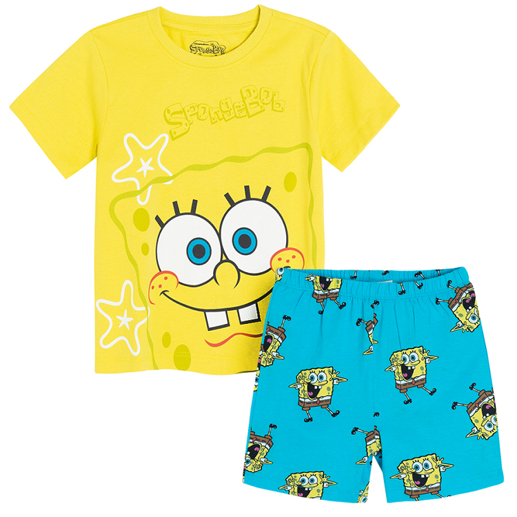 Spongebod short sleeve and shorts pyjamas