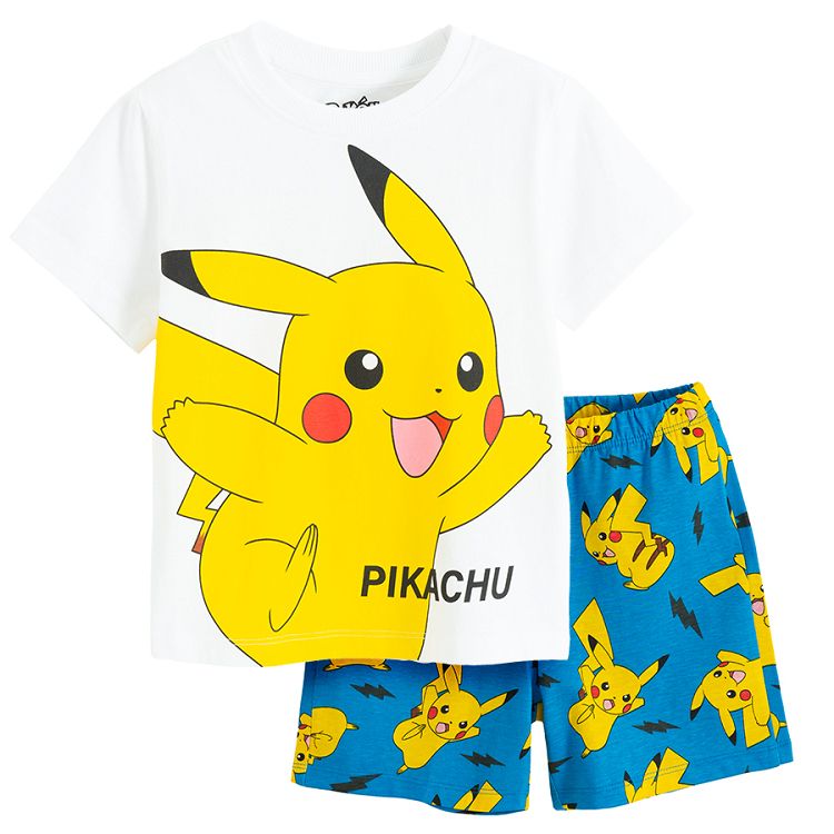 Pikachu short sleeve and shorts pyjamas- 2 pieces