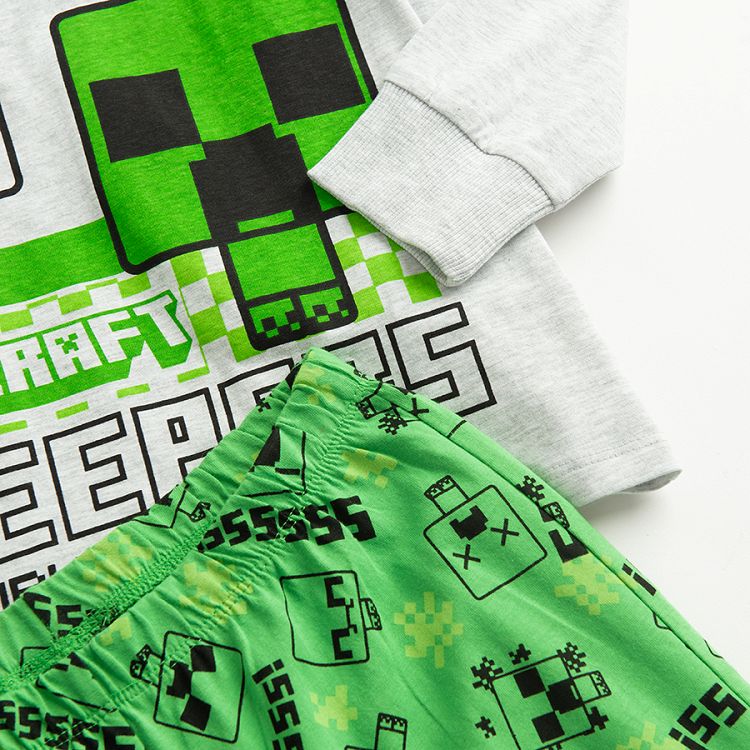 Minecraft long blouse and long pants pyjamas