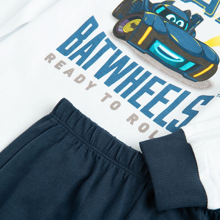 Batwheels white long sleeves and blue pants pyjamas