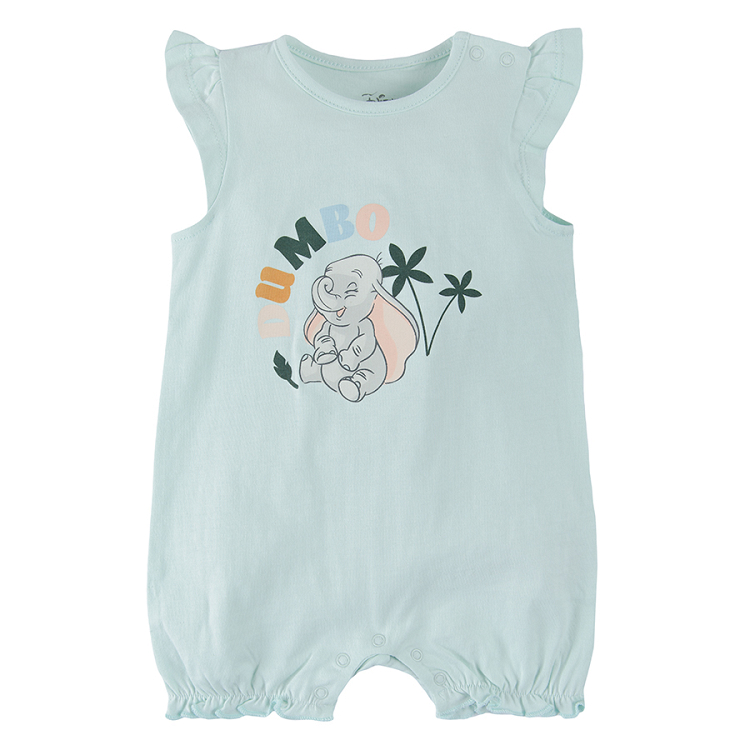 Dumbo white and light blue rompers- 2 pack