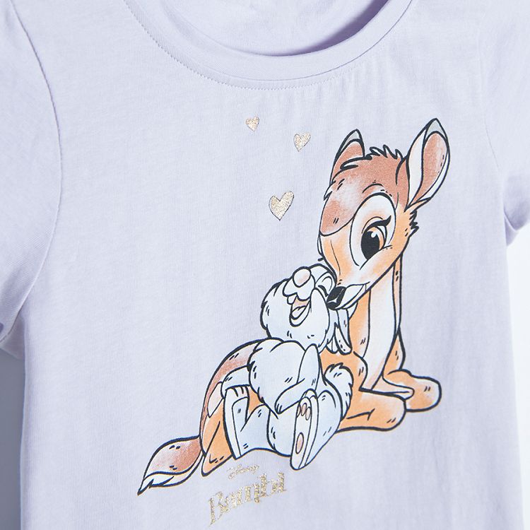 Bambi violet short sleeve and pants pyjamas