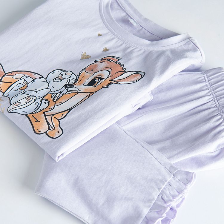 Bambi violet short sleeve and pants pyjamas