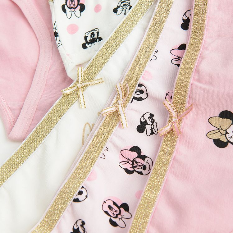 Minnie Mouse white and pink briefs- 5 pack