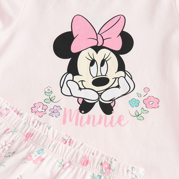 Minnie Mouse pink pyjamas, short sleeve T-shirt and pants