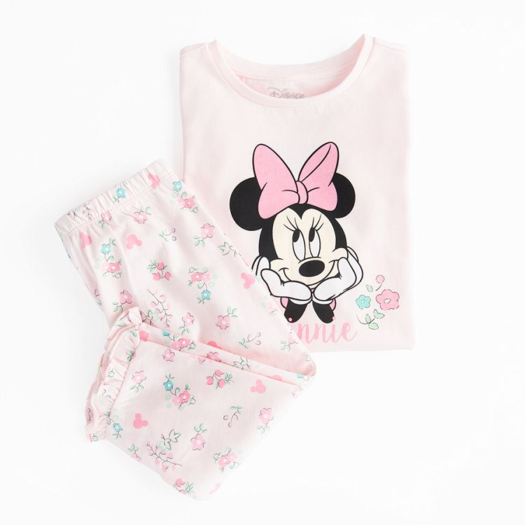 Minnie Mouse pink pyjamas, short sleeve T-shirt and pants