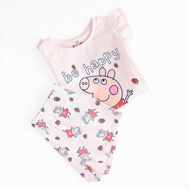 Peppa Pig pyjamas, short sleeve blouse and shorts