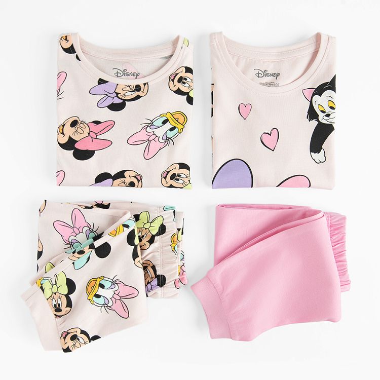 Minnie Mouse long and short sleeve blouse and pants pyjamas set - 2 pack