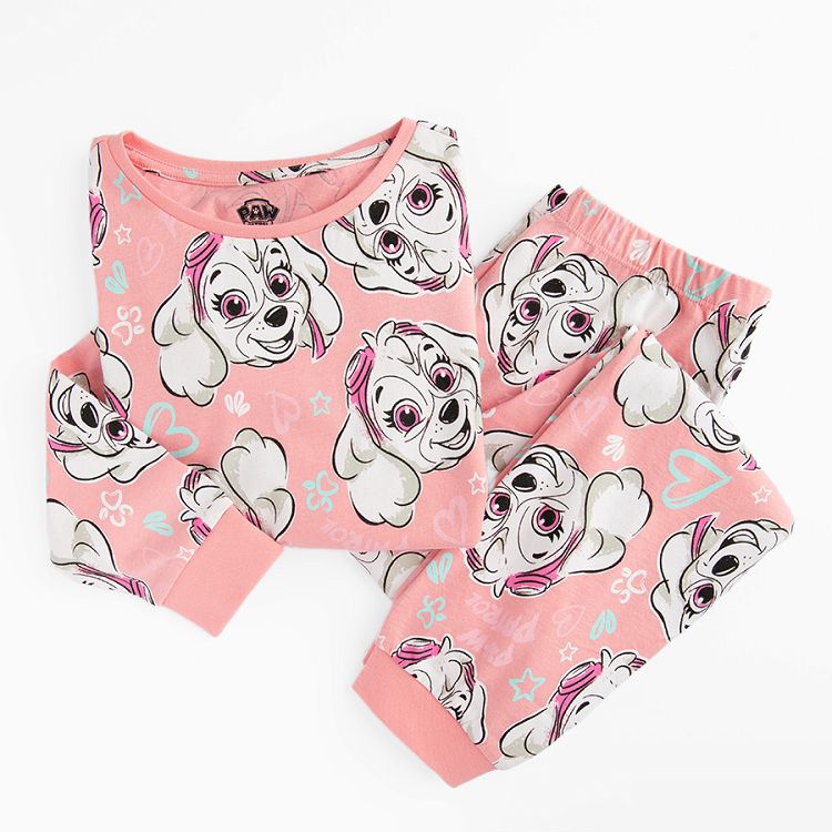 Paw Patrol pink long sleeve and pants pyjamas set- 2 pieces