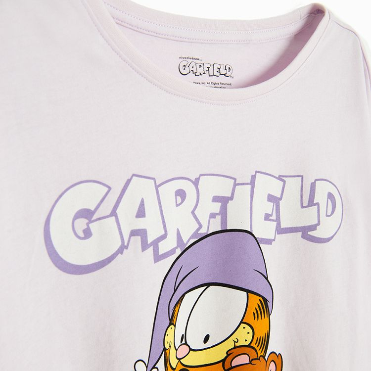 Garfield purple long sleeve blouse and pants pyjamas