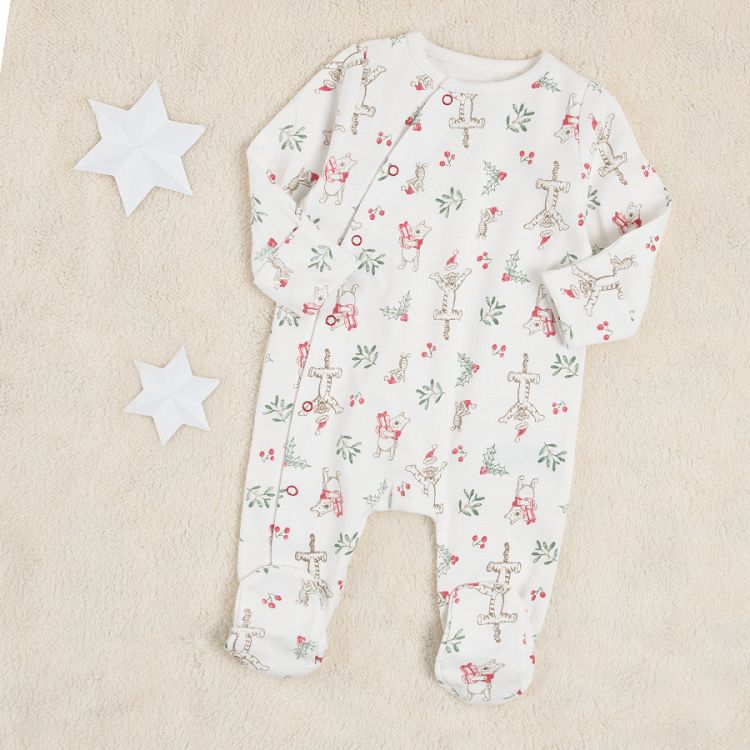 Winnie the Pooh Christmas sleepsuits 2-pack