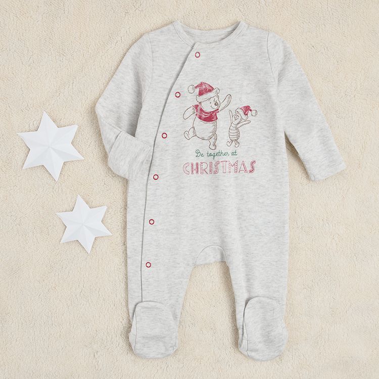 Winnie the Pooh Christmas sleepsuits 2-pack