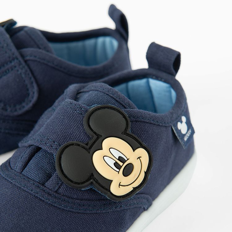 Mickey Mouse blue canvas shoes