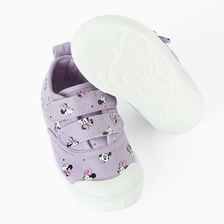 Minnie Mouse purple canvas shoes