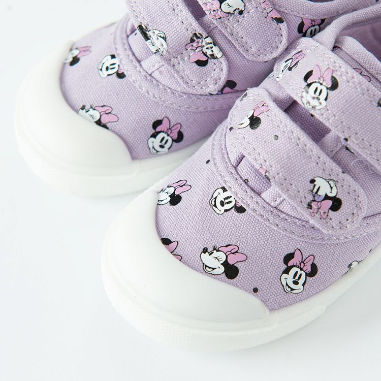 Minnie Mouse purple canvas shoes