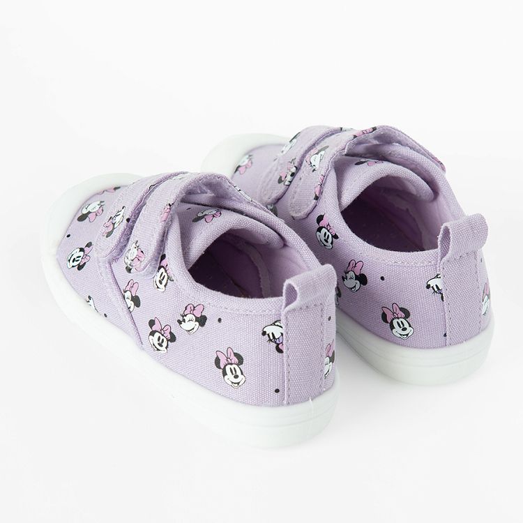 Minnie Mouse purple canvas shoes