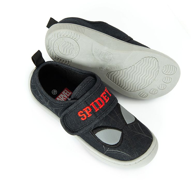 Spiderman slip on back shoes