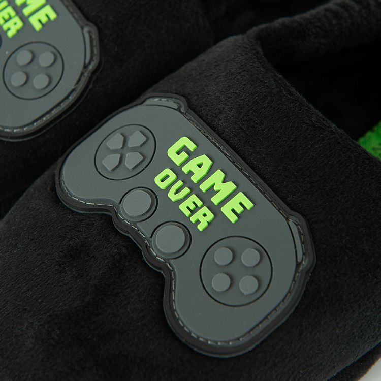 Home slippers Game Over print