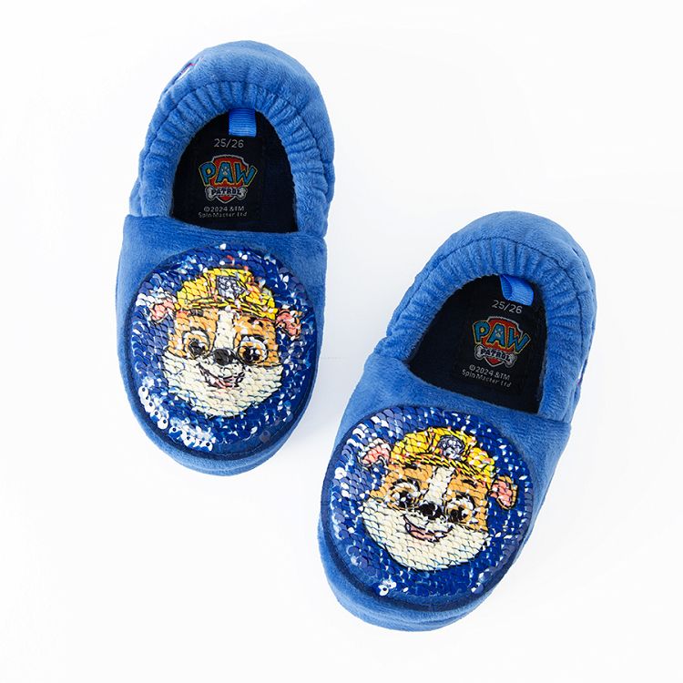 Paw Patril blue home slippers