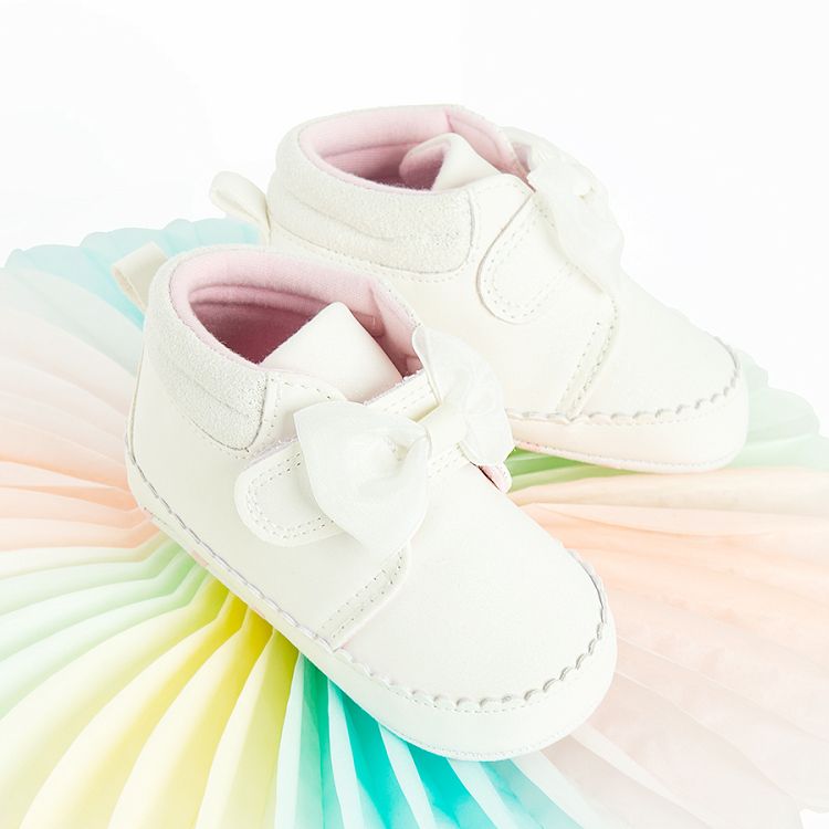 White new born slippers