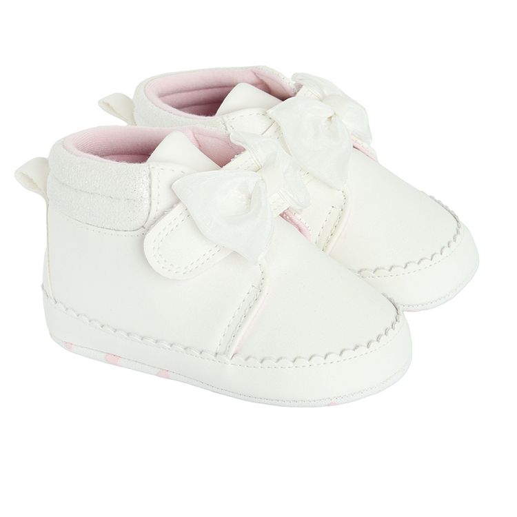 White new born slippers