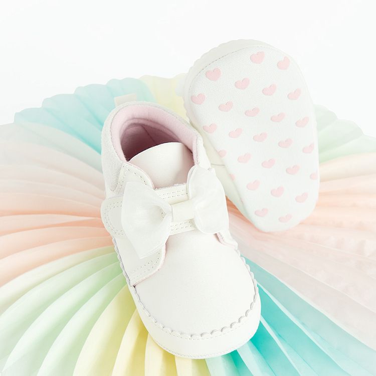 White new born slippers