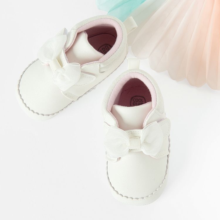 White new born slippers