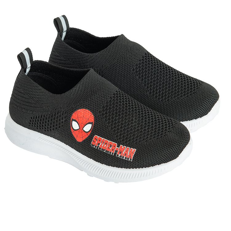 Spiderman black low trainers