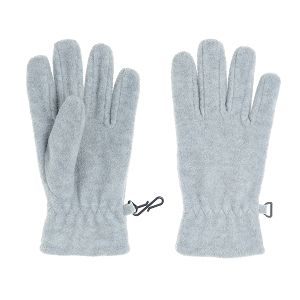 Grey melange gloves