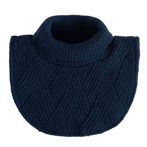 Blue turtleneck scarf